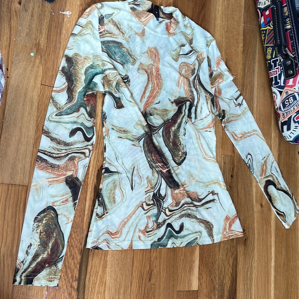 Green shein shirt